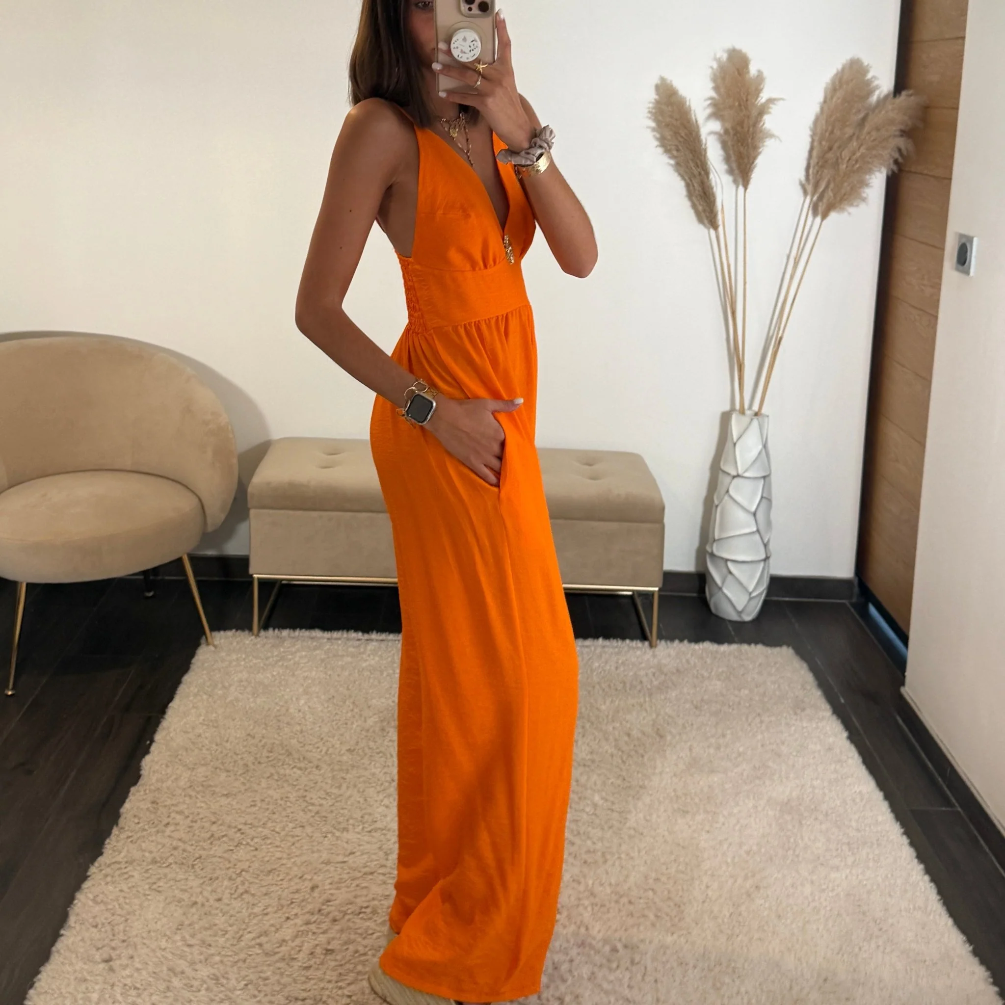 COMBINAISON ORANGE SOLEIL - Image 3