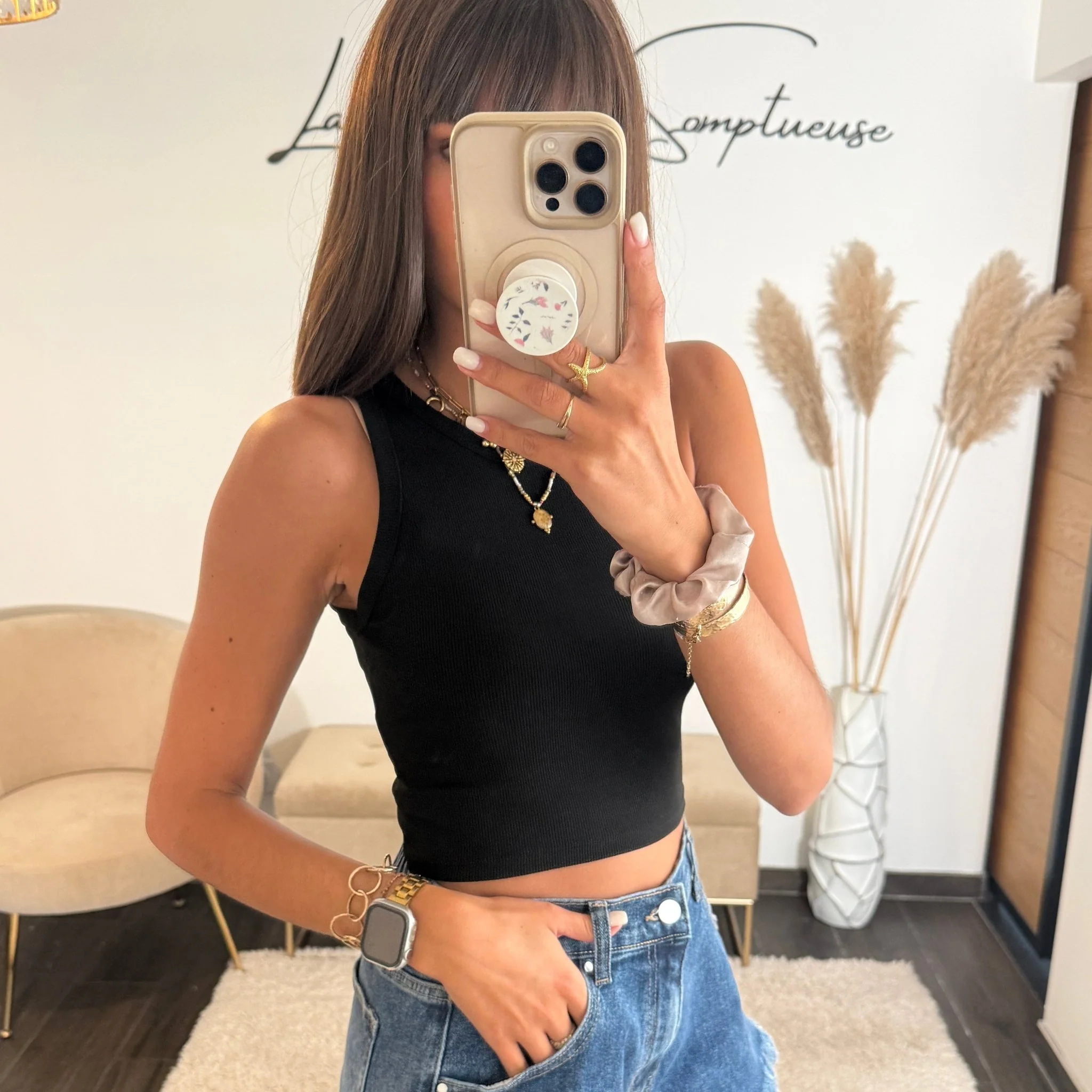 CROP TOP NOIR ELIOT