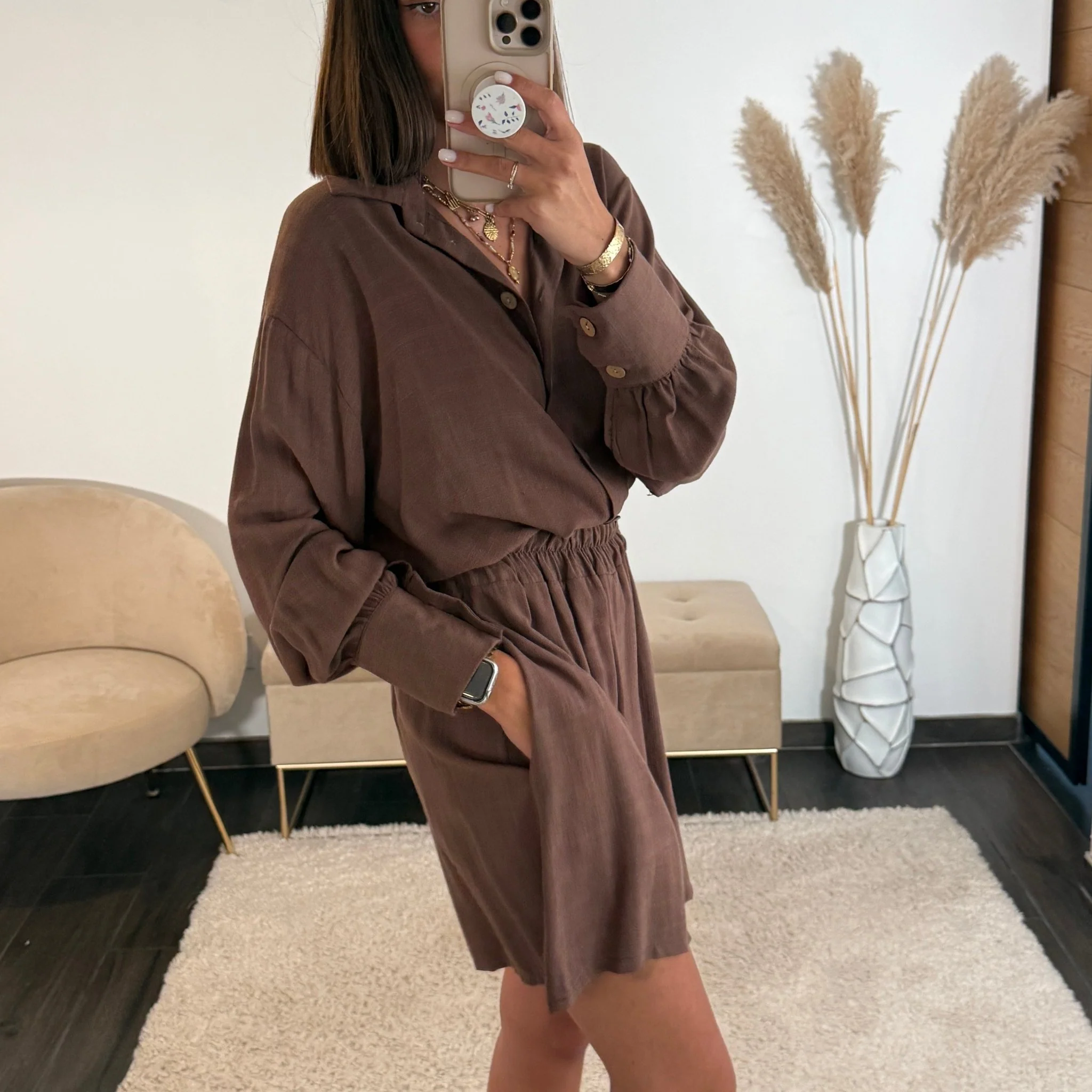 ENSEMBLE CHOCO EN LIN - Image 2