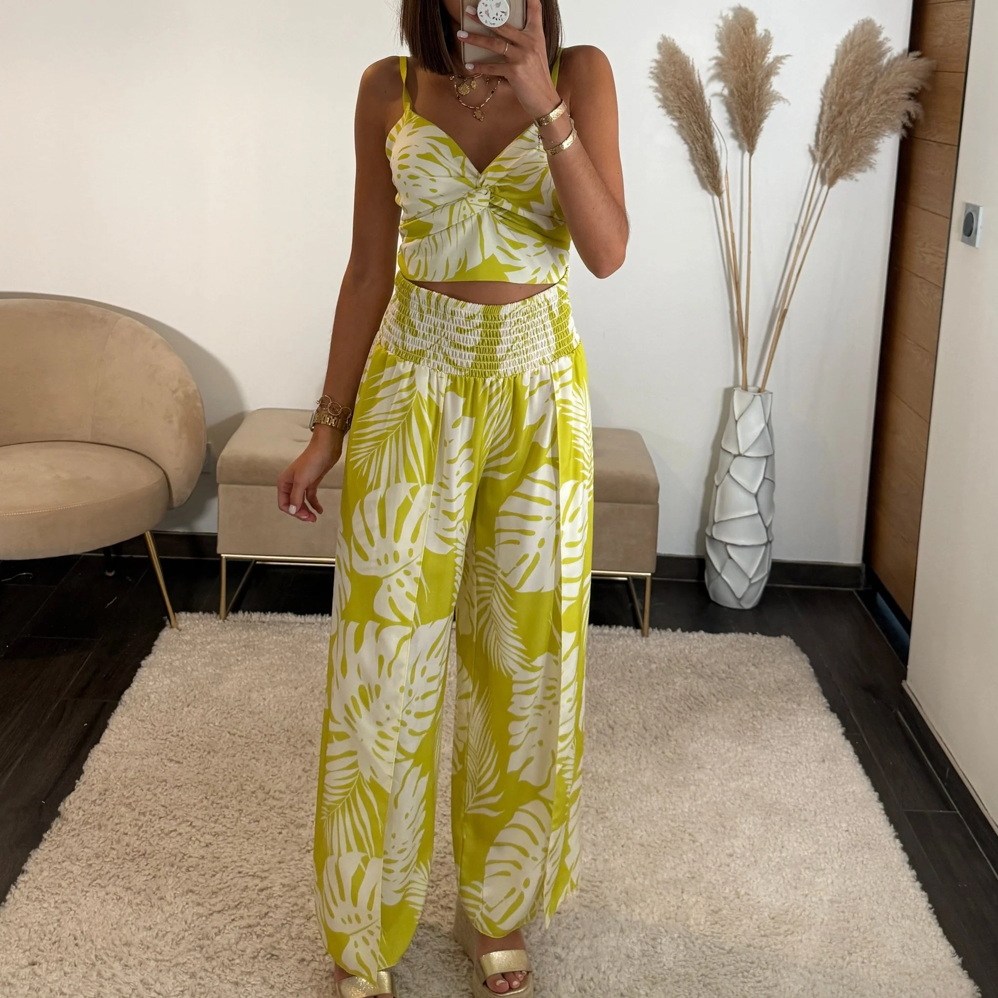 ENSEMBLE VERT FEUILLE