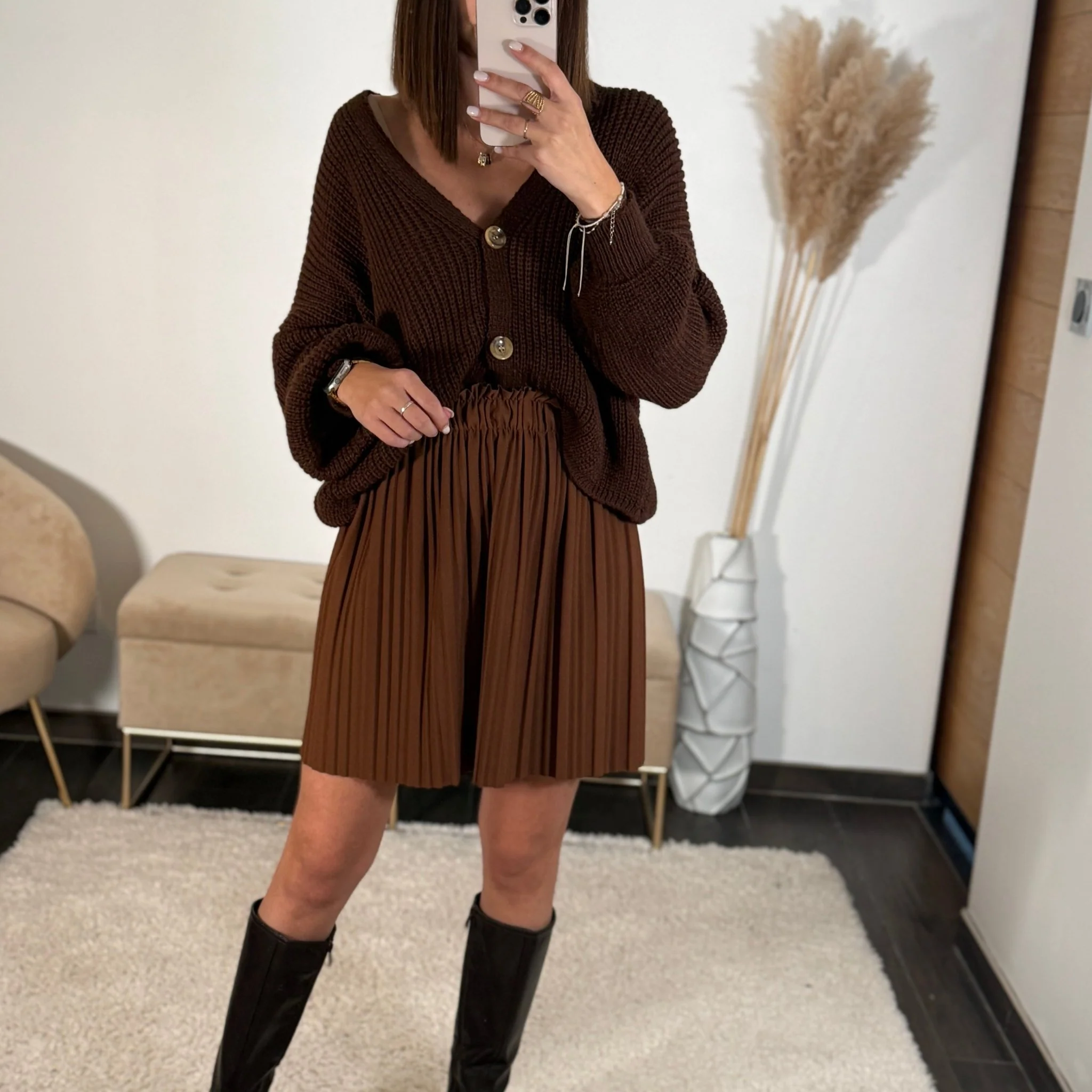 GILET MAILLE BABY CHOCO - Image 2