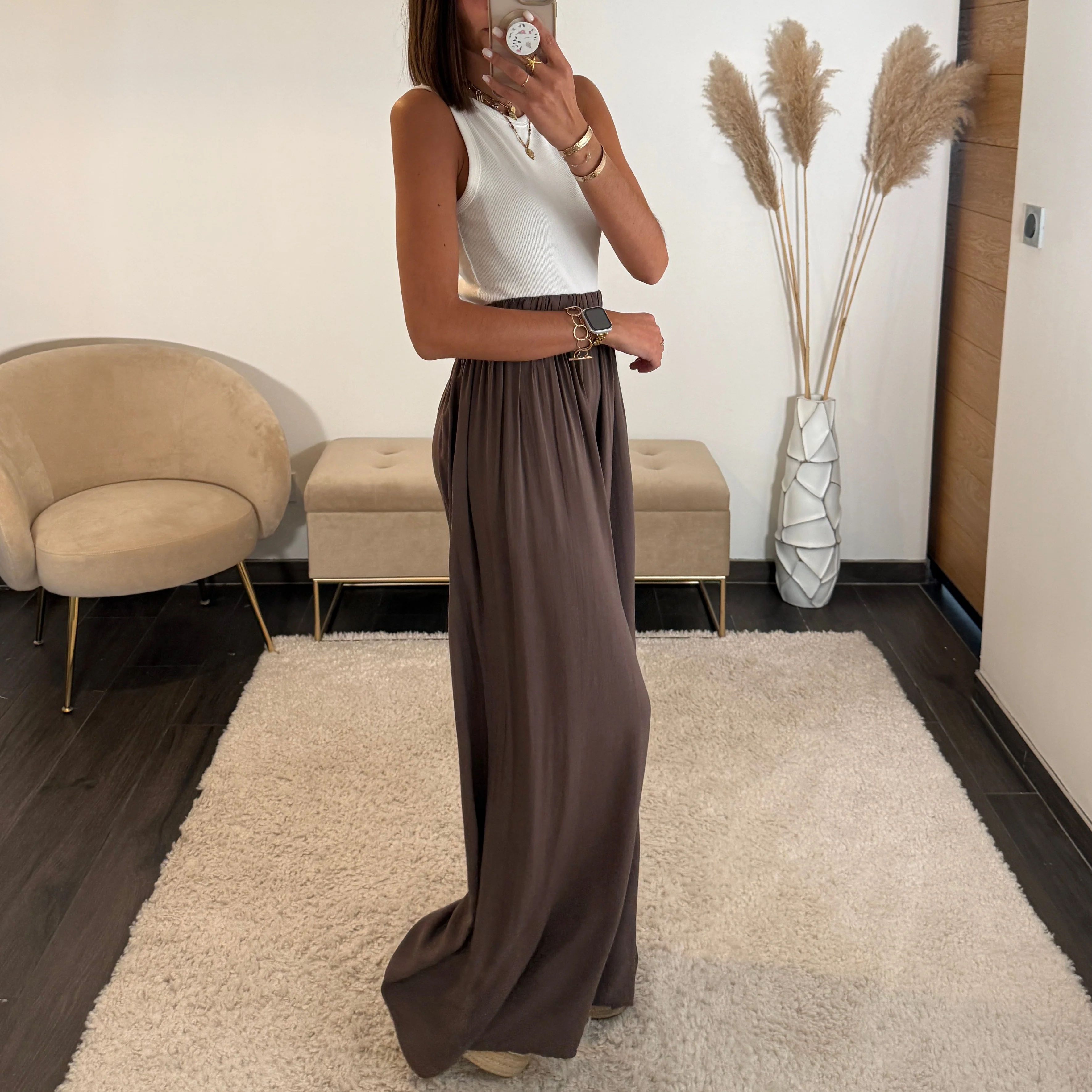 PANTALON FLUIDE CHOCO MAZA - Image 3