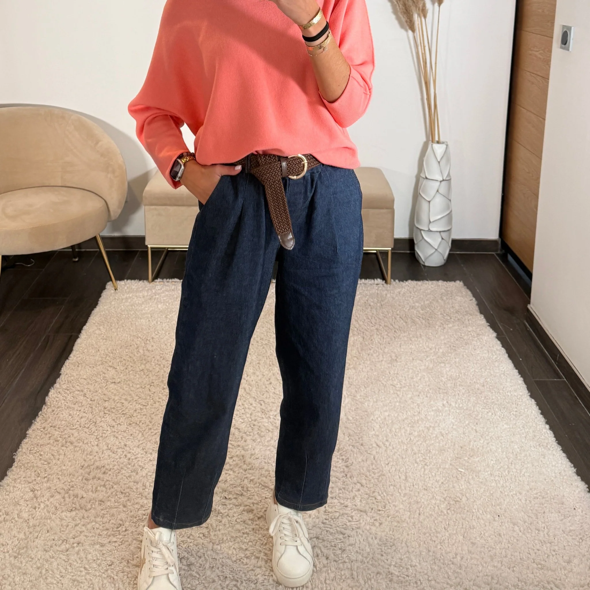 PANTALON JEAN CEINTURE GHANA