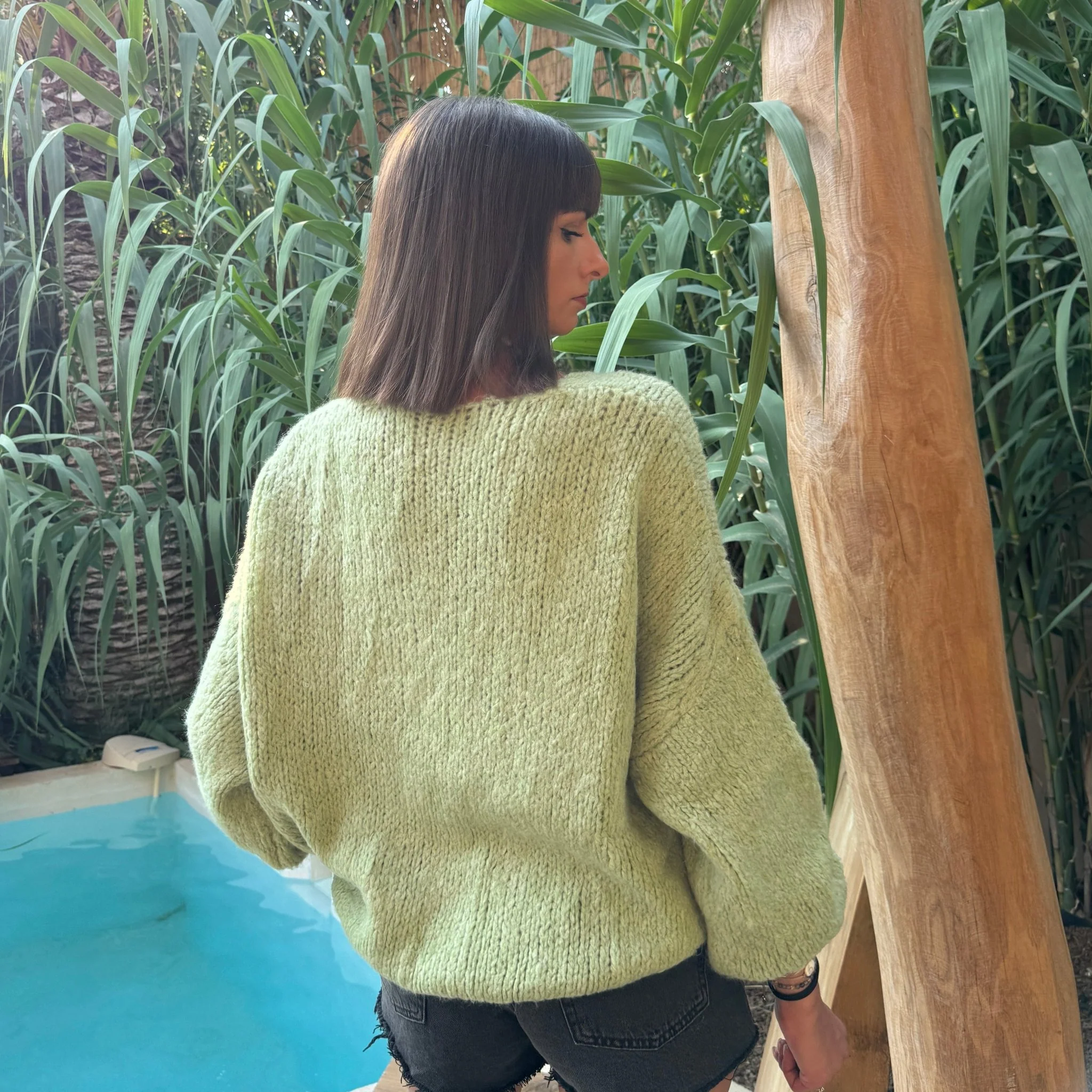 PULL NOEUD VERT SOAN - Image 4
