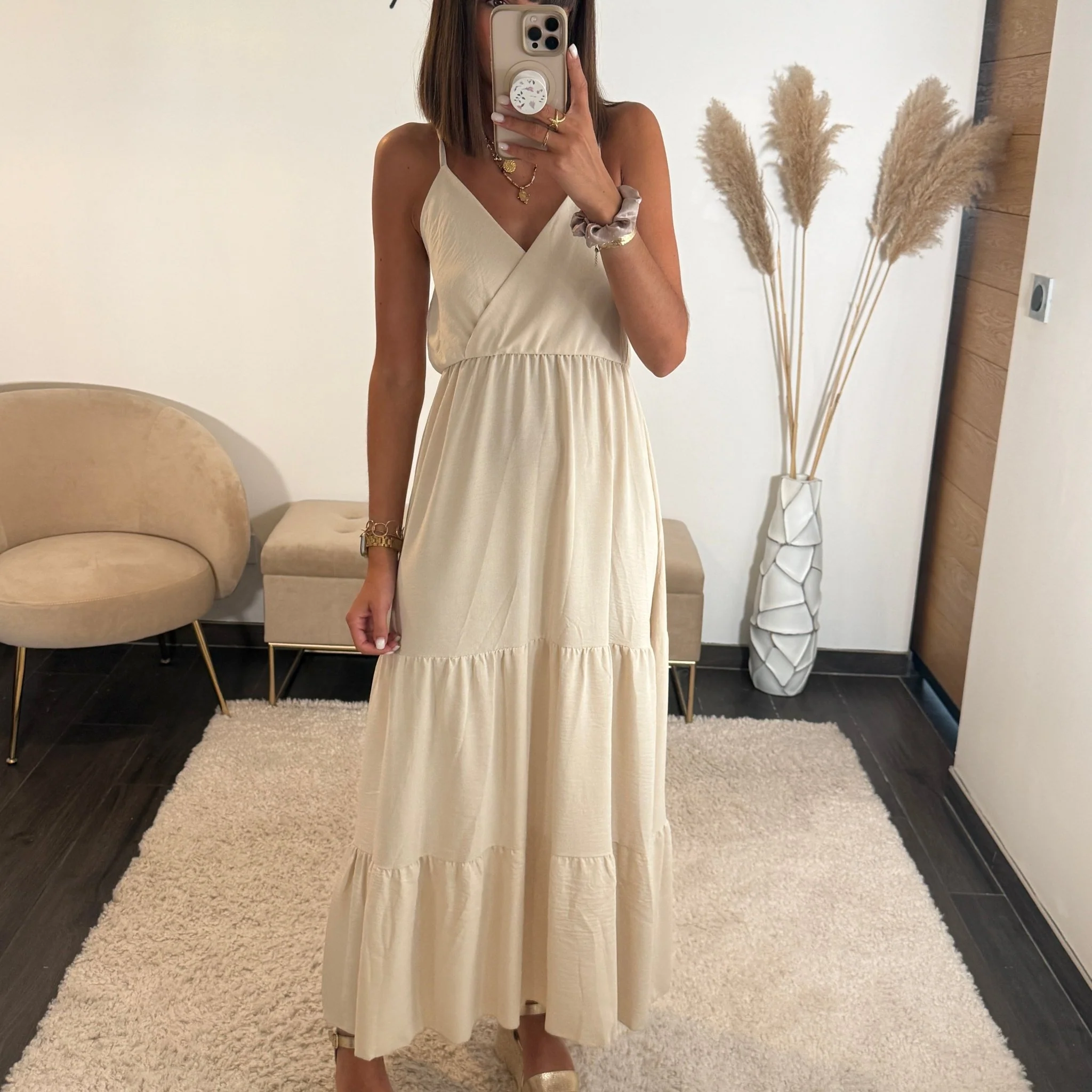 ROBE BEIGE AGATHA