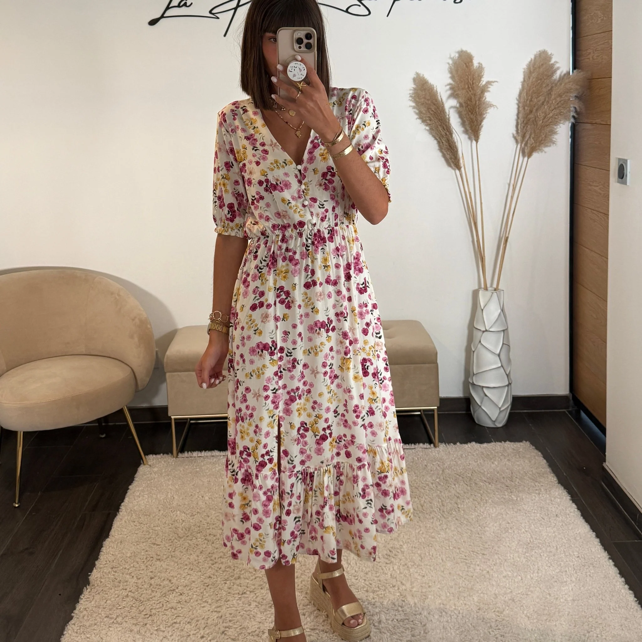 ROBE BLANCHE FLOWER PRUNE