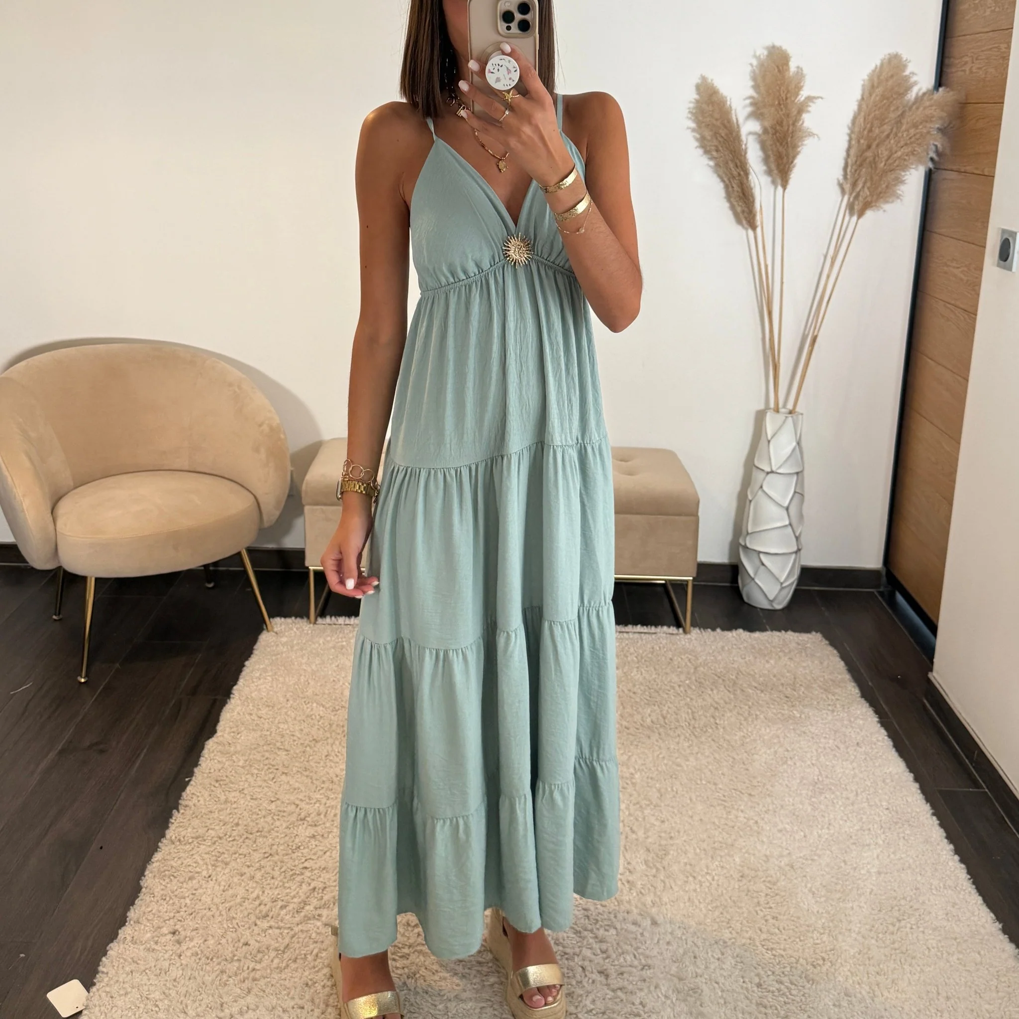ROBE CELADON SOLEIL - Image 2