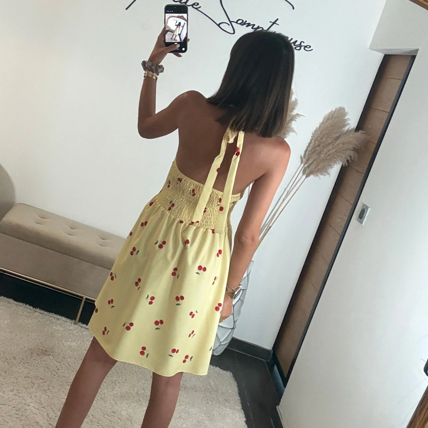 ROBE CERISES JAUNE ALINE - Image 3