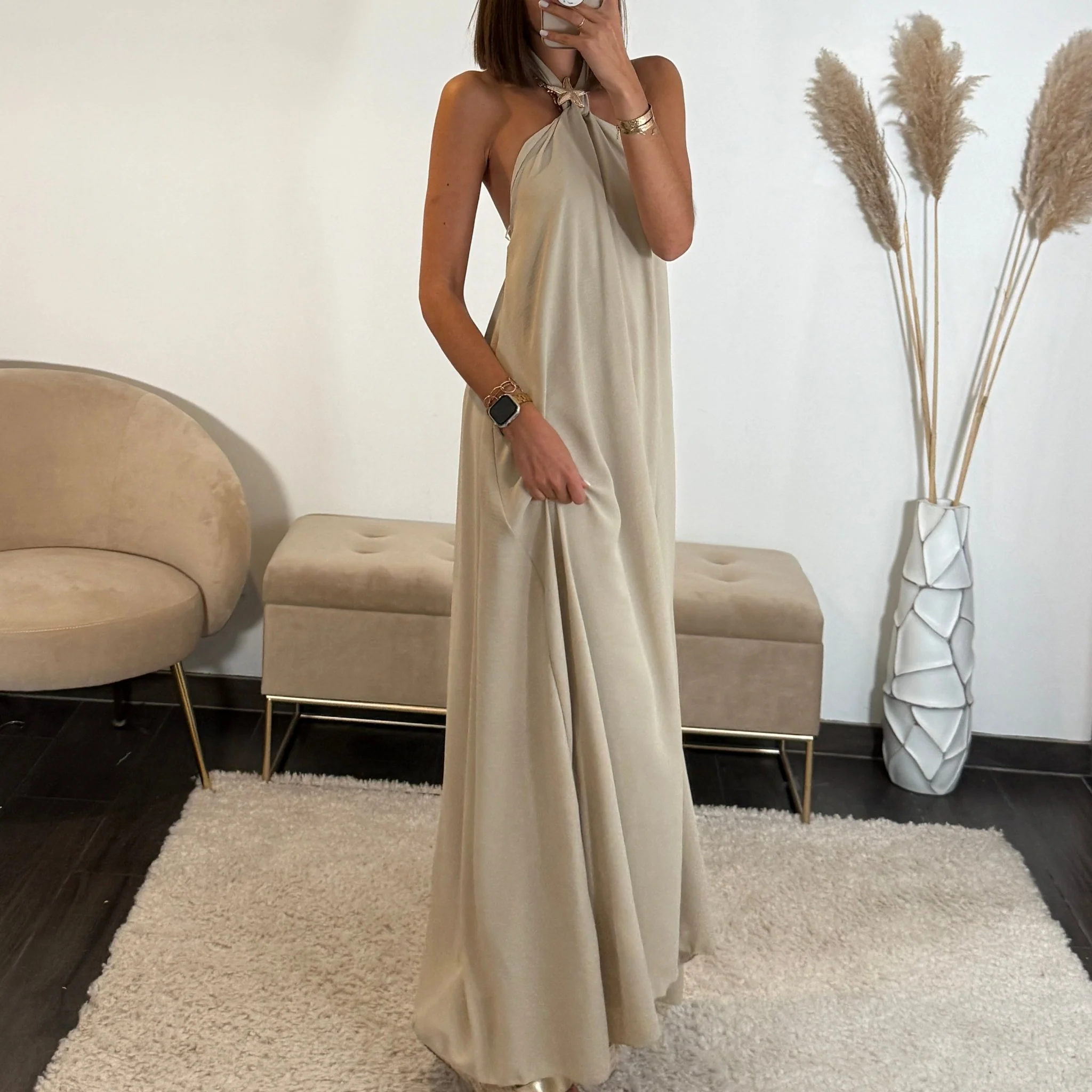 ROBE ETOILE BEIGE - Image 2