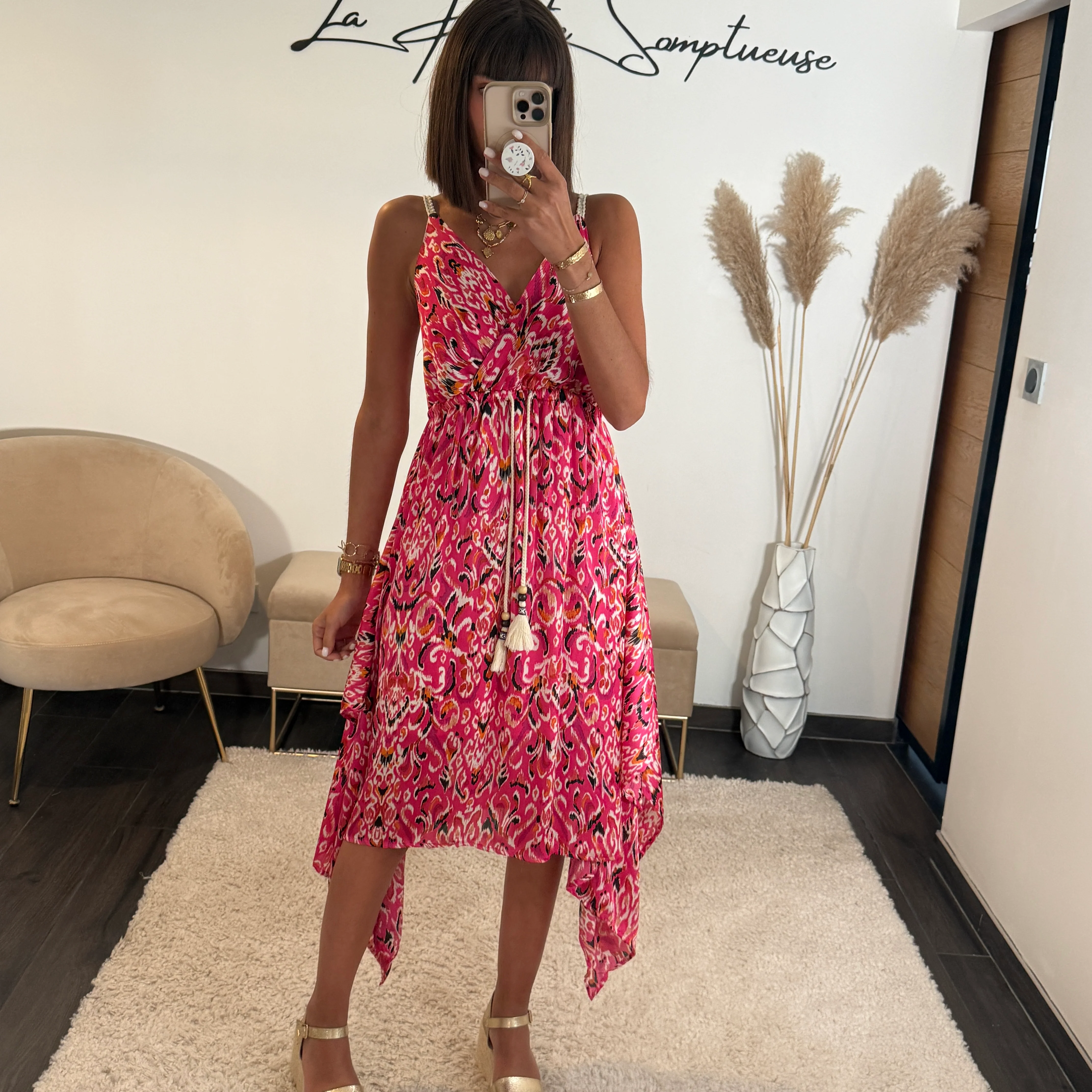 ROBE FUCHSIA AZIA