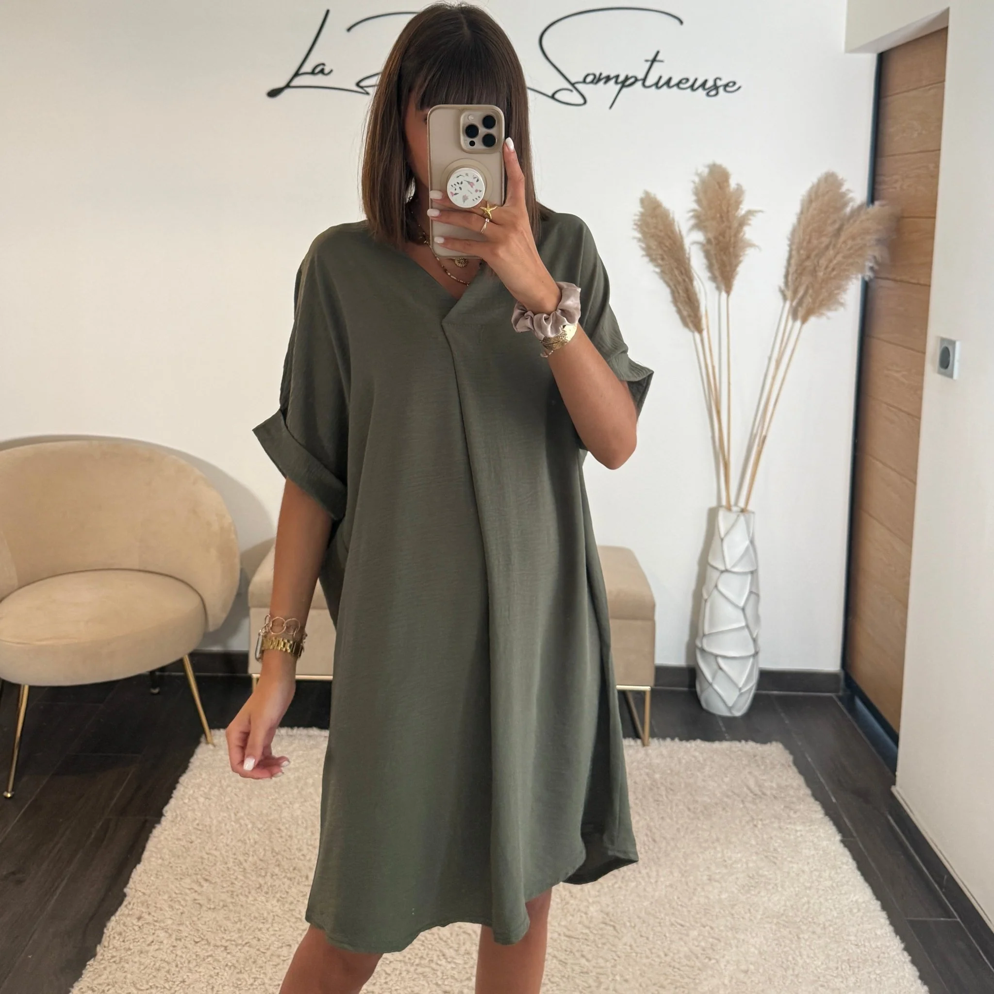 ROBE KAKI CHARLIZE