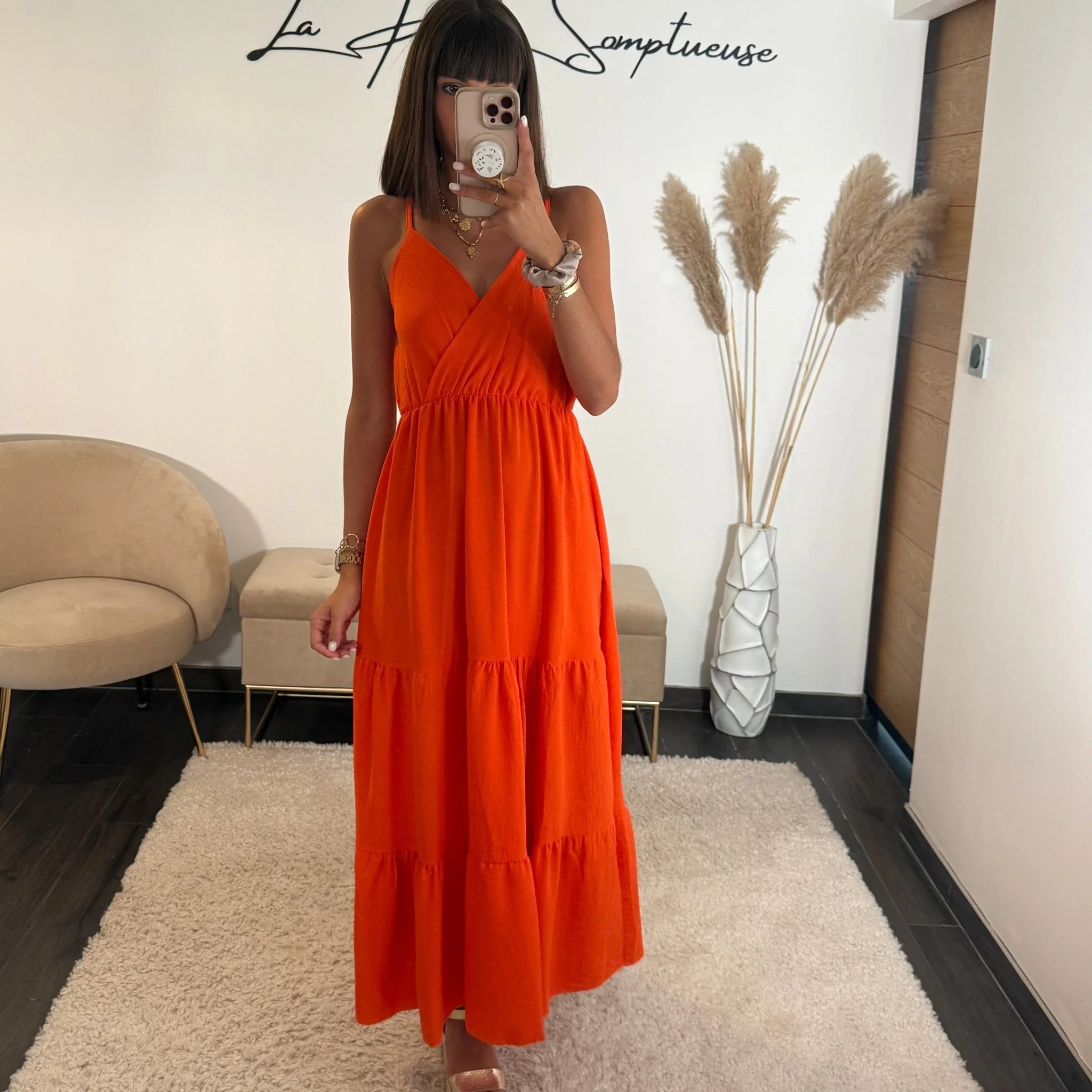 ROBE ORANGE AGATHA