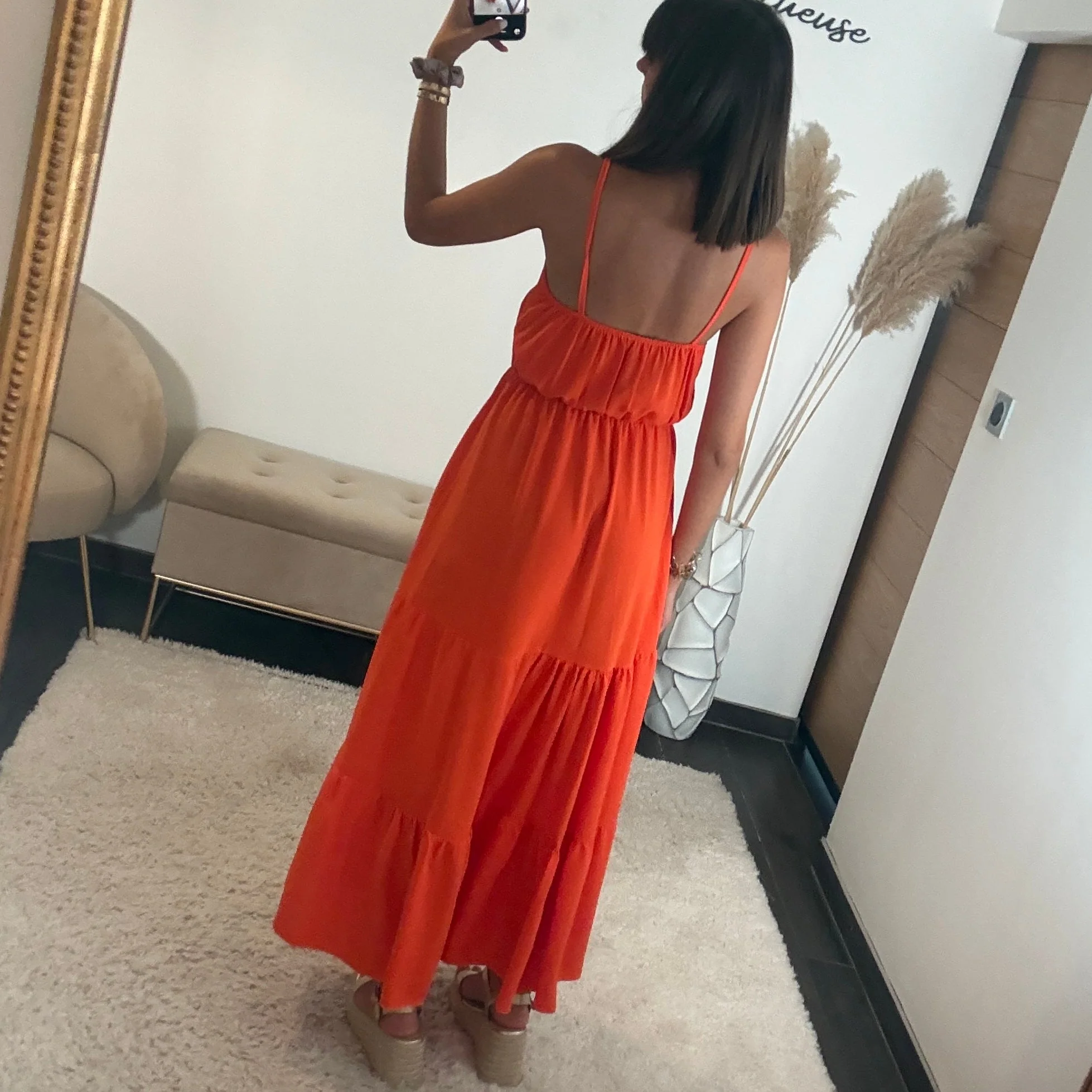 ROBE ORANGE AGATHA - Image 3