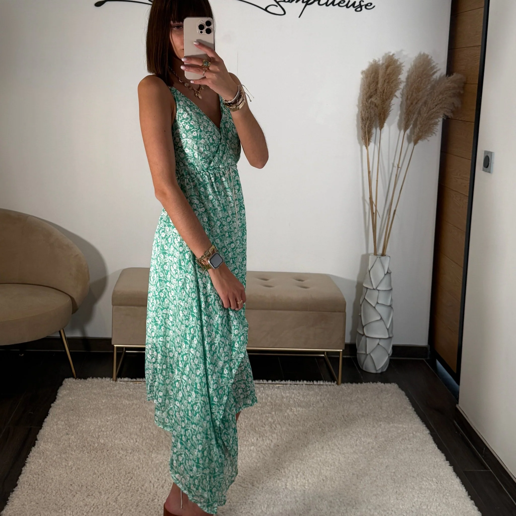 ROBE VERTE AZELIE - Image 2