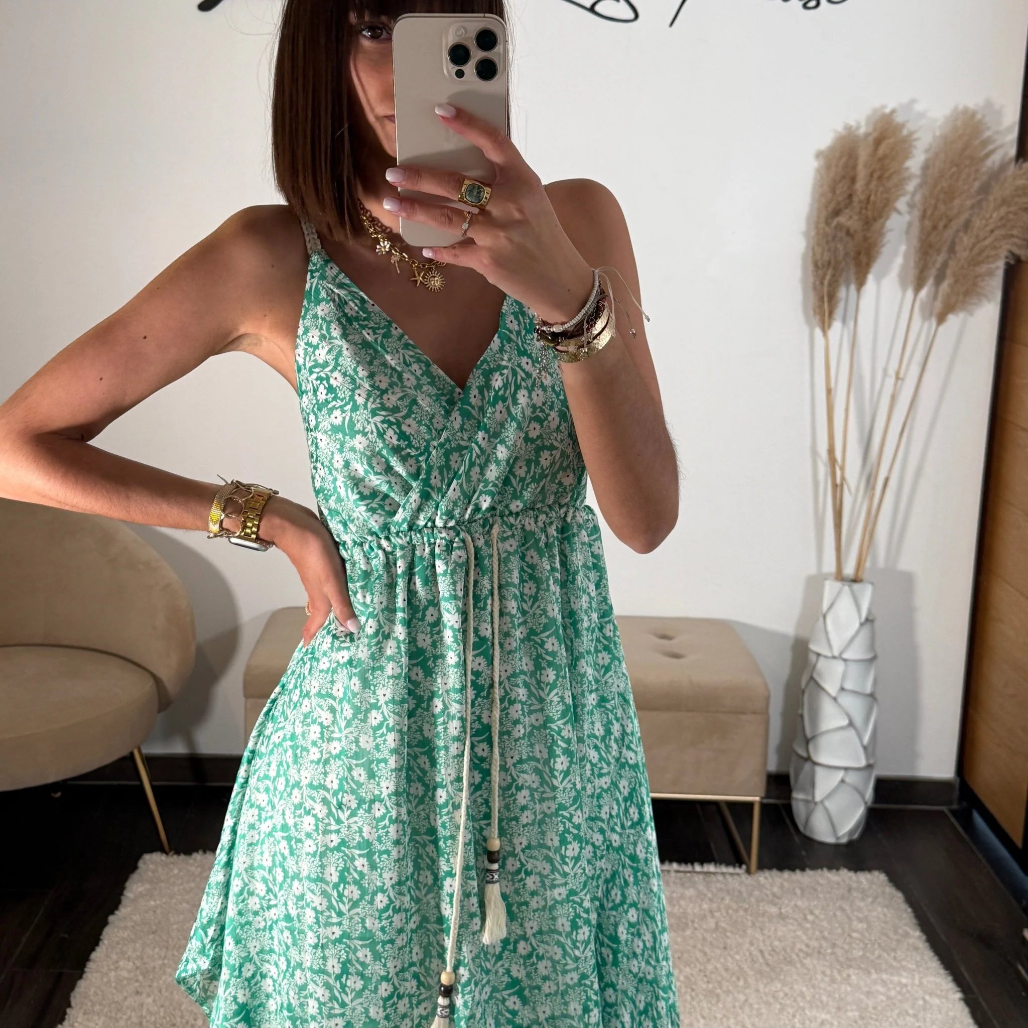ROBE VERTE AZELIE - Image 3
