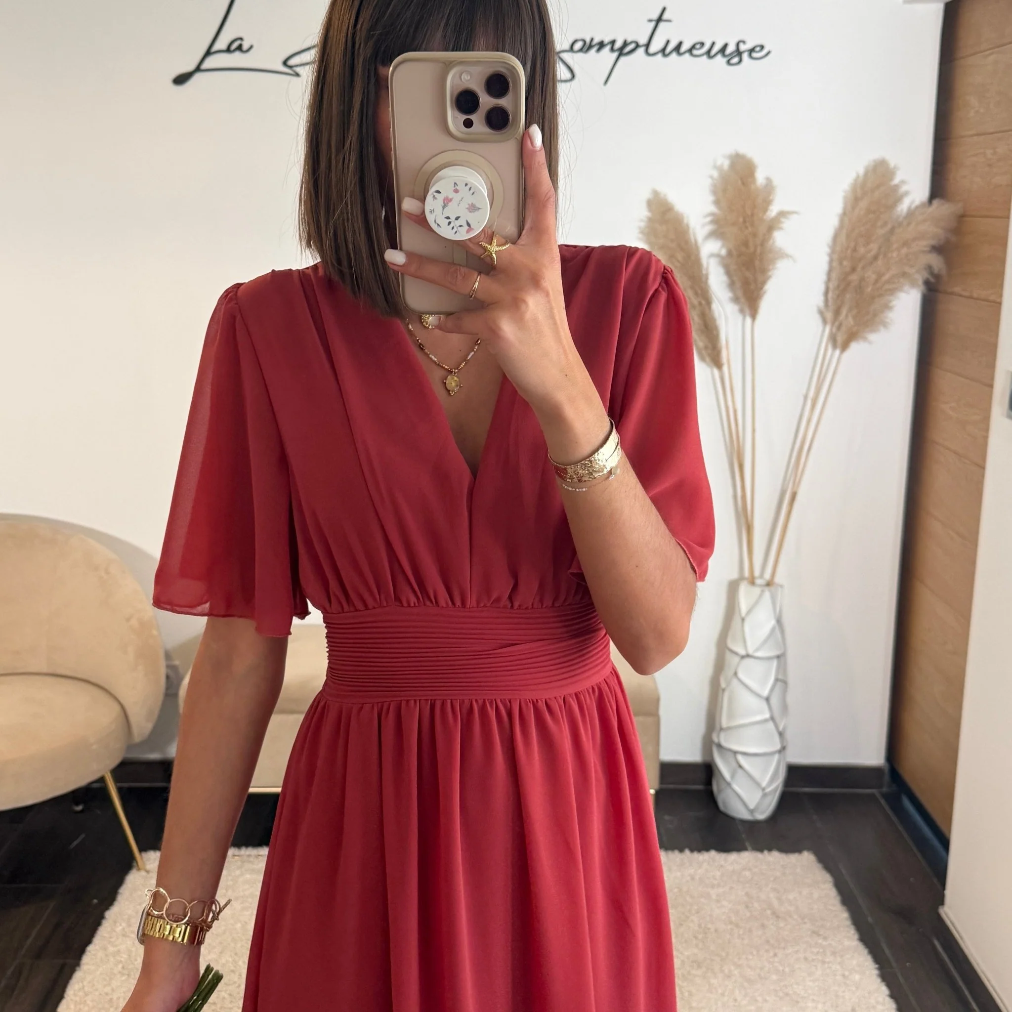 ROBE VIEUX ROSE LISON - Image 2