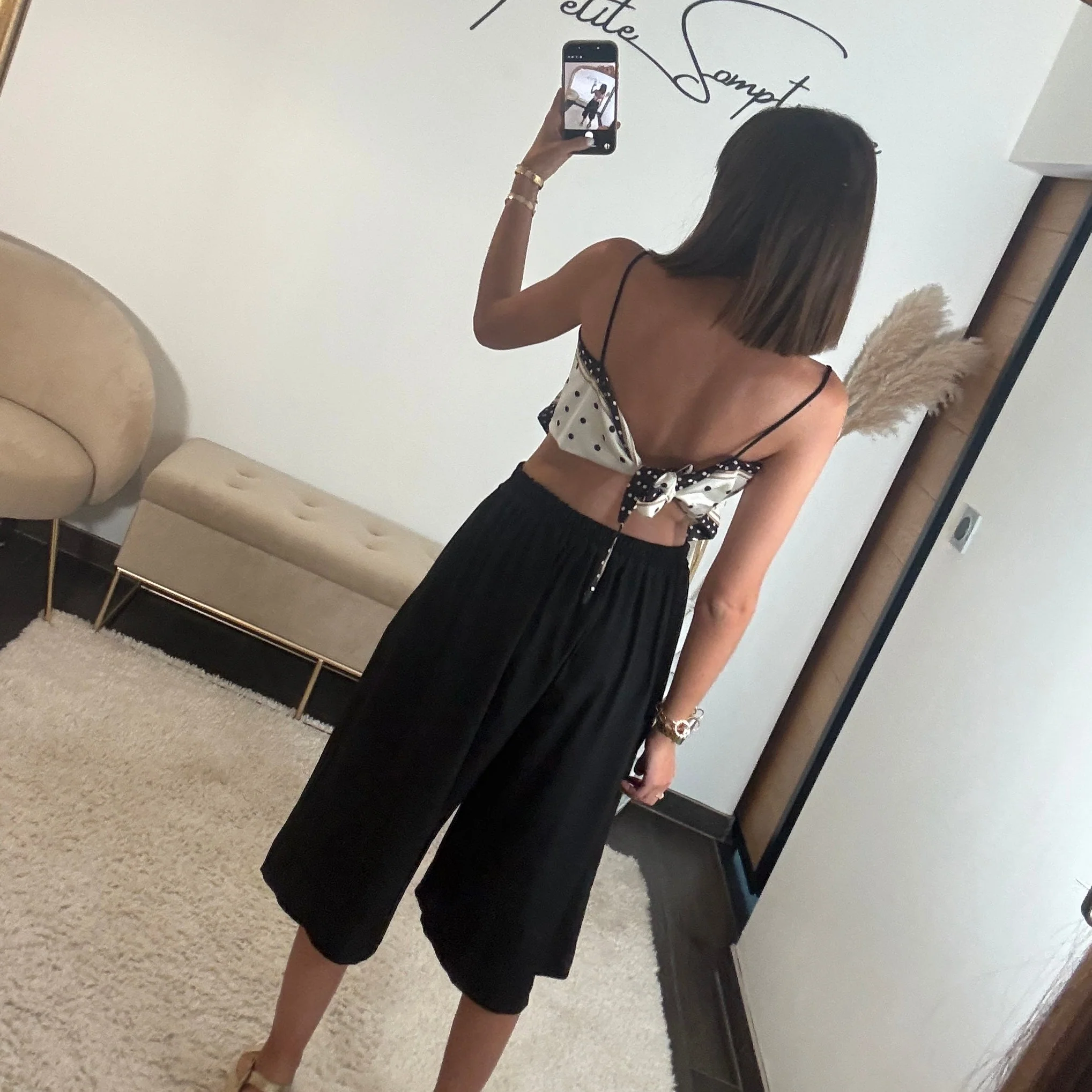 JUPE CULOTTE NOIRE - Image 3
