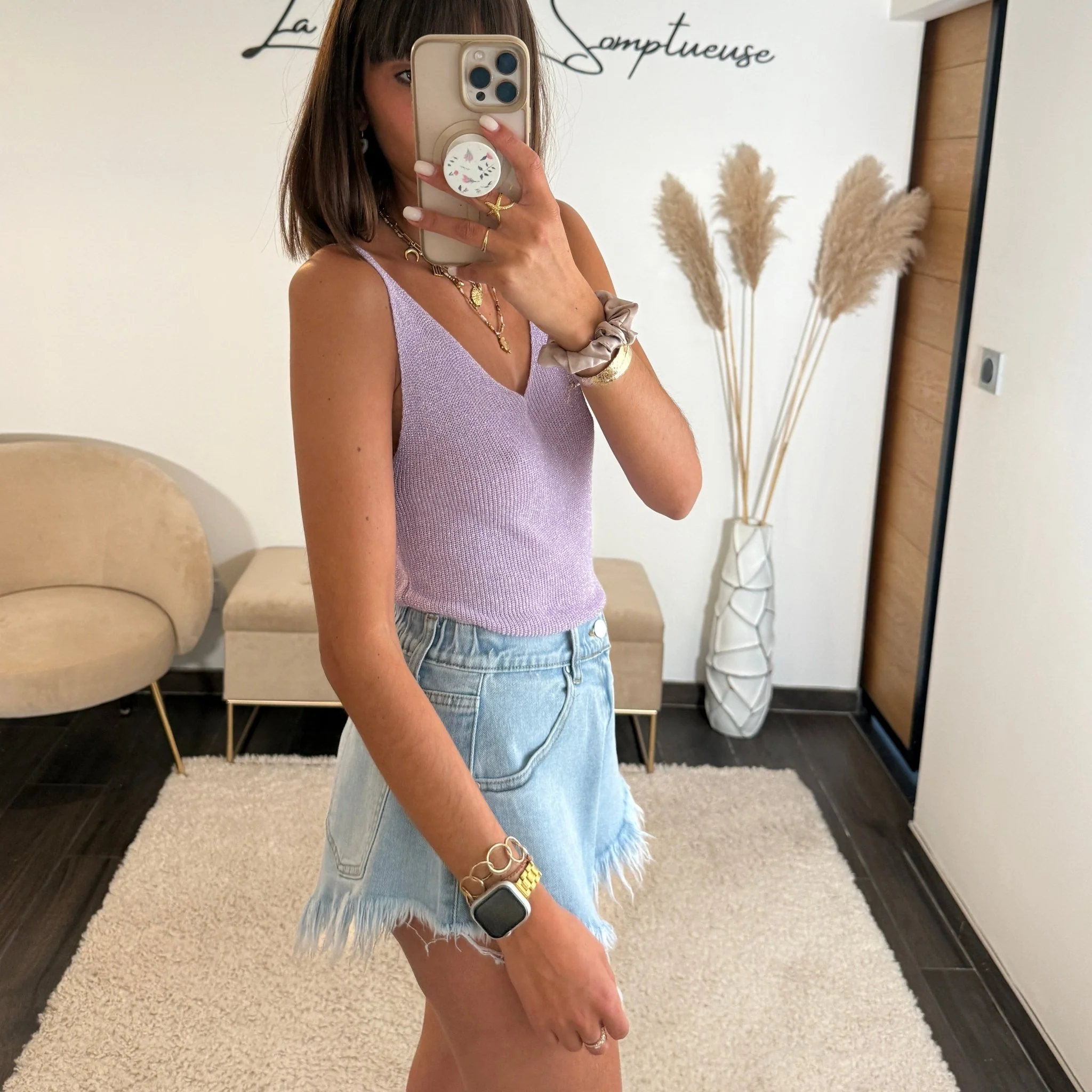TOP LILAS LUREX - Image 3