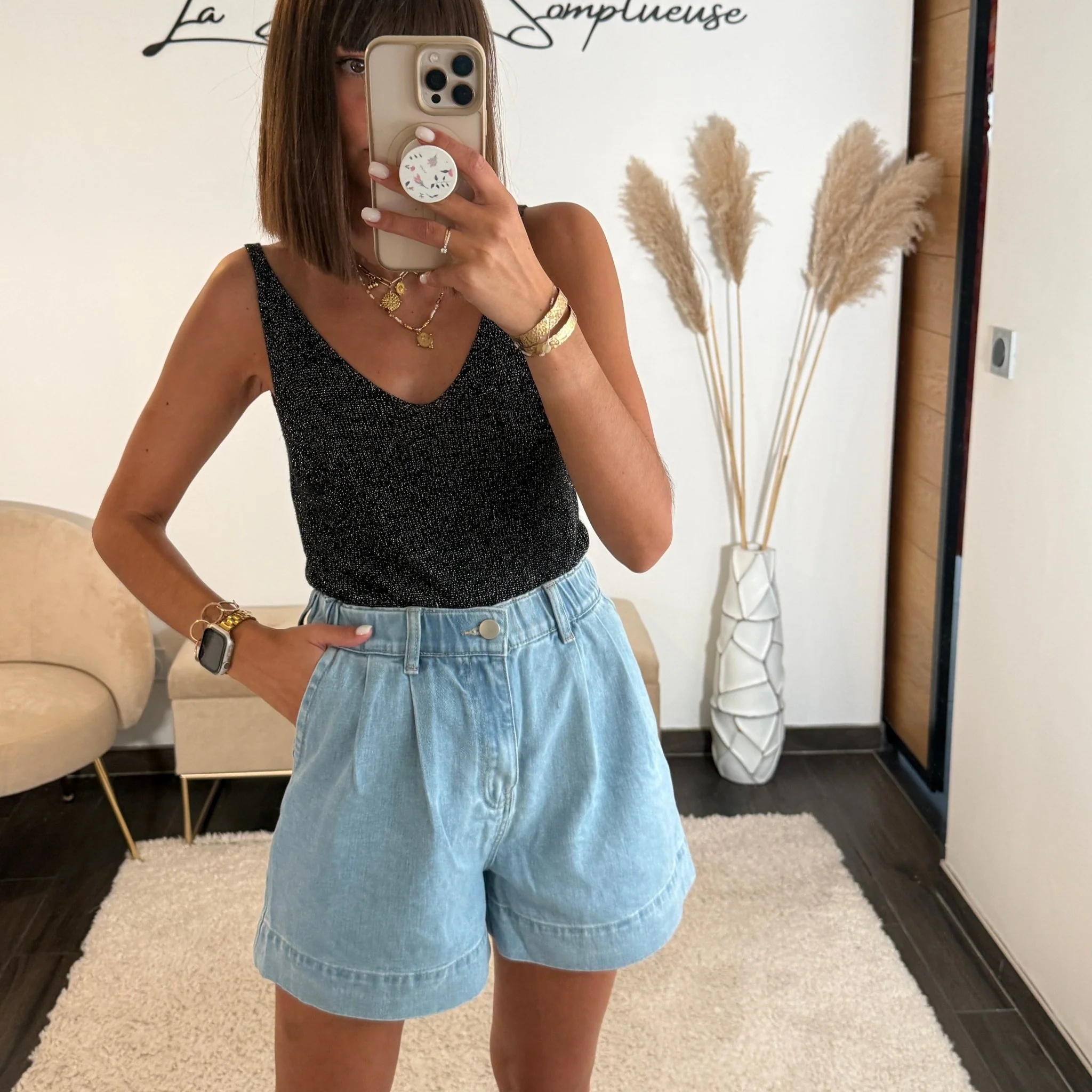 TOP NOIR LUREX